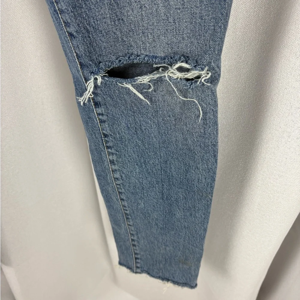 Free‎ People Jeans Womens 29 Blue We The Free Button-Fly Denim Straight Leg 621